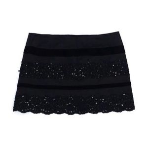 Nanette Lepore Fancy Black Mini Skirt
